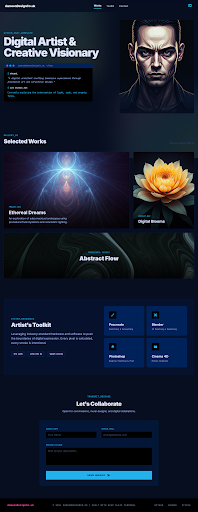 Digital abstract portrait